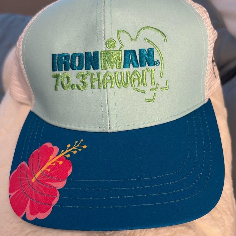 Ironman Hawaii hat.